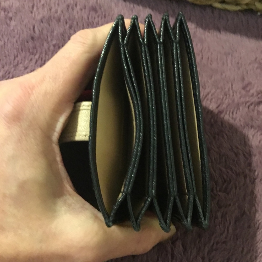 Vintage Authentic Miu Miu Black Accordion Card Ho… - image 7